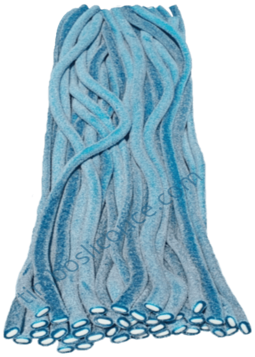 Sour Blue-Raspberry A Mouthwatering, Blue-Raspberry flavored Licorice Rope, Very Popular and known as a Perfect Treat. Enjoy!
